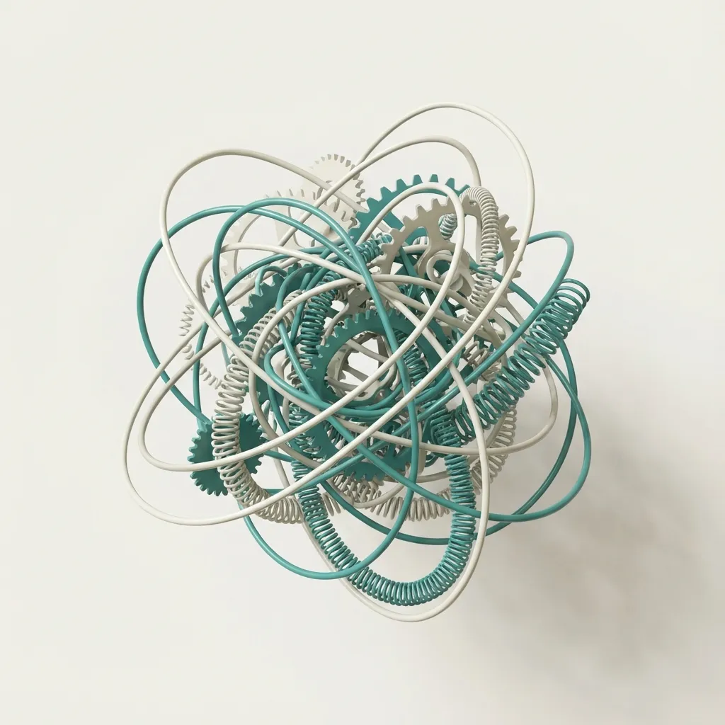 Abstract representation of organizational chaos