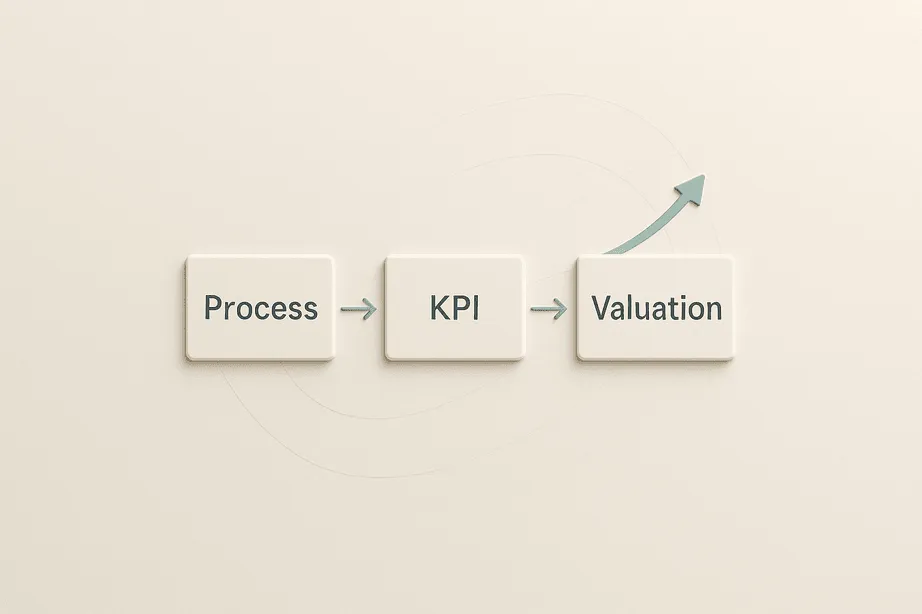 Process connected to KPI and enterprise value